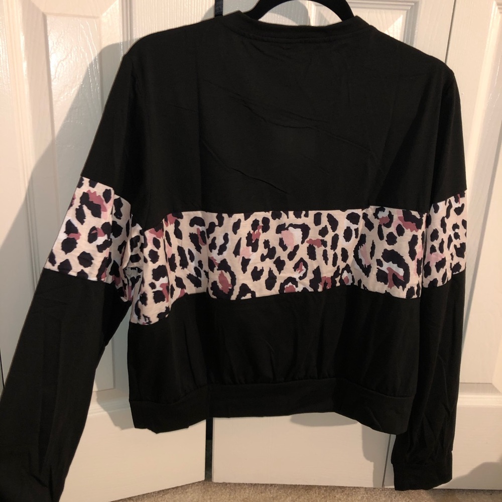 Leopard print sweater